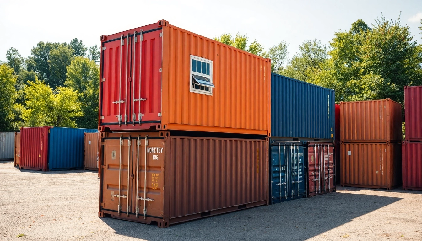 Efficient container rental solutions showcasing durable shipping containers ready for deployment on-site.