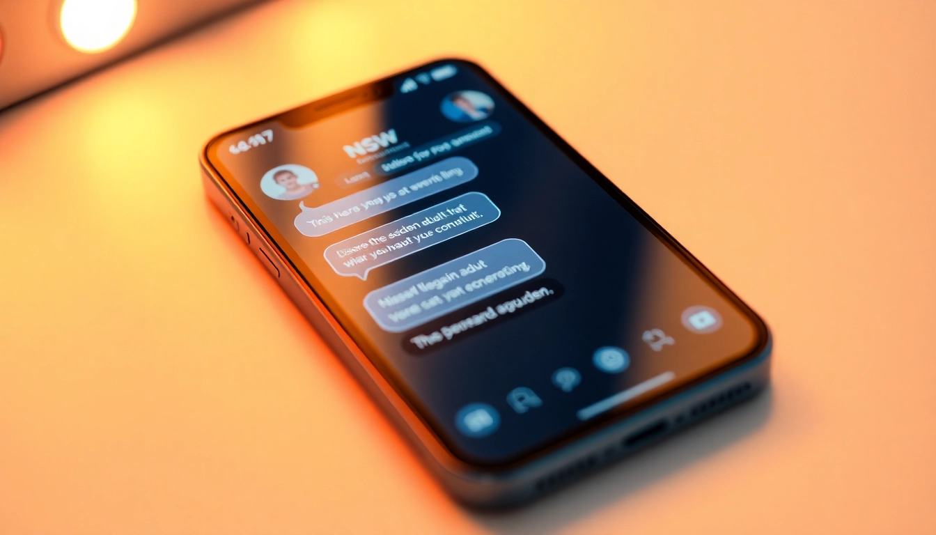 Engaging nsfw ai chat interactions on a smartphone with a sleek, discreet interface for adult conversations.