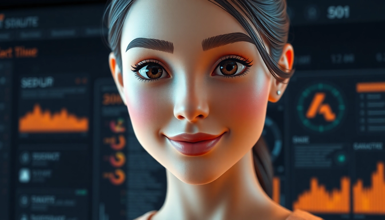 An engaging image showing an AI girlfriend for realistic, unfiltered NSFW chats on a modern screen, highlighting intimacy.