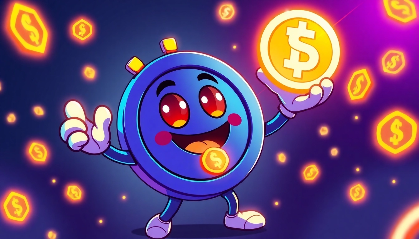 Visual representing APORK Tokenomics with vibrant meme coin mascot and GambleFi gaming elements